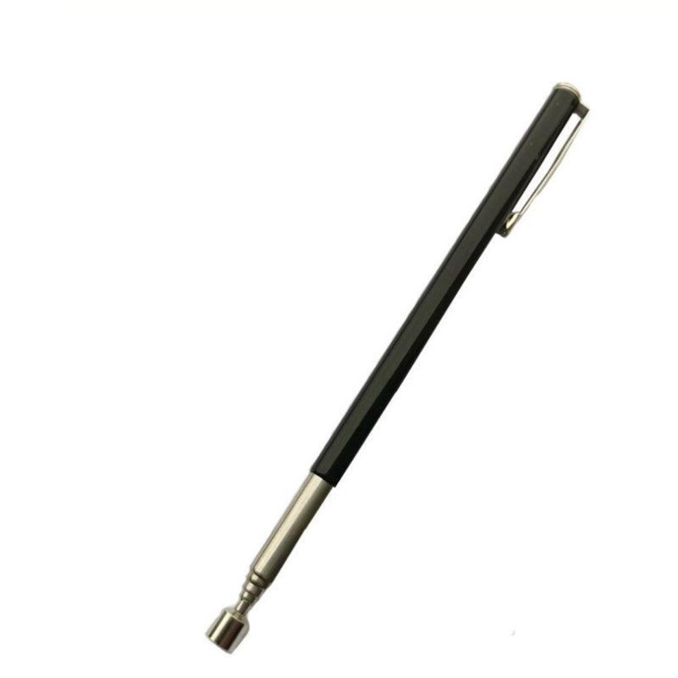 (black) Mini Portable Telescopic Magnetic Magnet Pen Handy Tool Capacity For Picking Up Nut Bolt Extendable Pickup Rod Stick