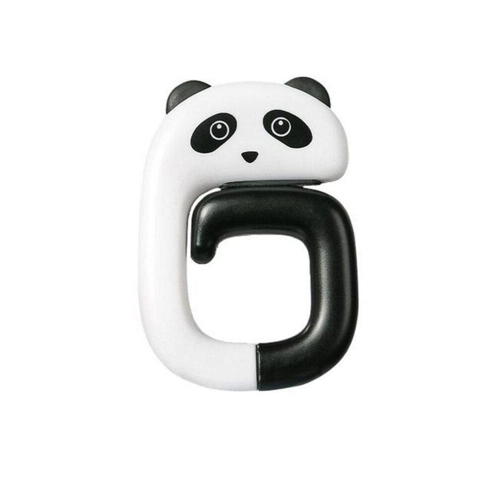 (Panda) Travel Portable Plastic Bag Cute Animal Hook For Hanging Decorative Table Purse Bag Hooks Wall Hanger Holder Handbag Hanger