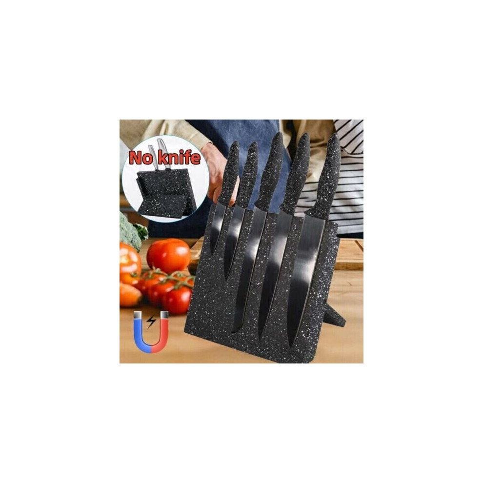 Magnetic Knife Holder Knife Block Rack Kitchen Organisation Cutlery Set Storage