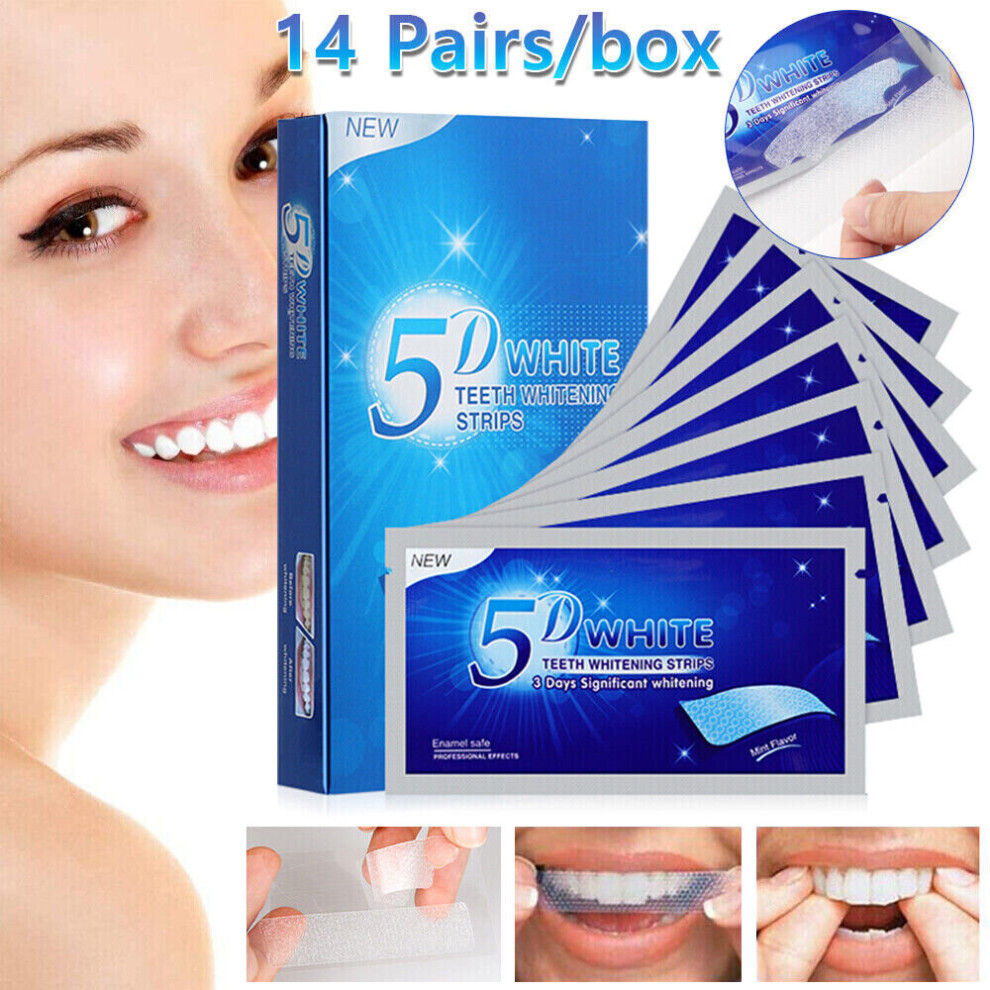 Tooth Whitening Stickers Whitener 5D Gel Teeth Whitening Teeth Sticker