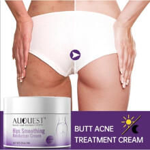 AUQUEST Butt Smoothing Moisturizer Cream Acne Clearing & Whitening Emulsion for Buttocks, Inner Thighs & Back (50g)