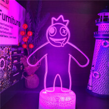 Rainbow Friend 3d Nightlight For Bedroom Decor Anime Action Figure
