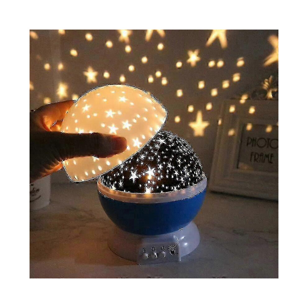 Galaxy Projector Starry Sky Rotating Led Night Light Planetarium Children Bedroom Star Night Lights Moon Light Kids Gift Lamp