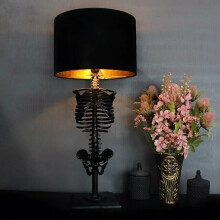 Halloween Gothic Skull Skeleton Lamp Desktop Table Lamp Night Light House