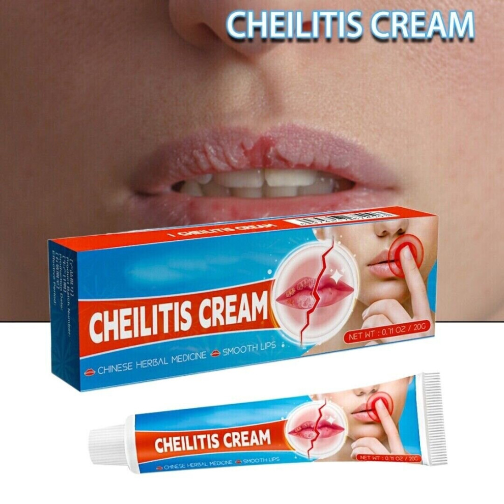 20g Cheilitis Cream for Dry Chapped Cracked Peeling and Bleeding