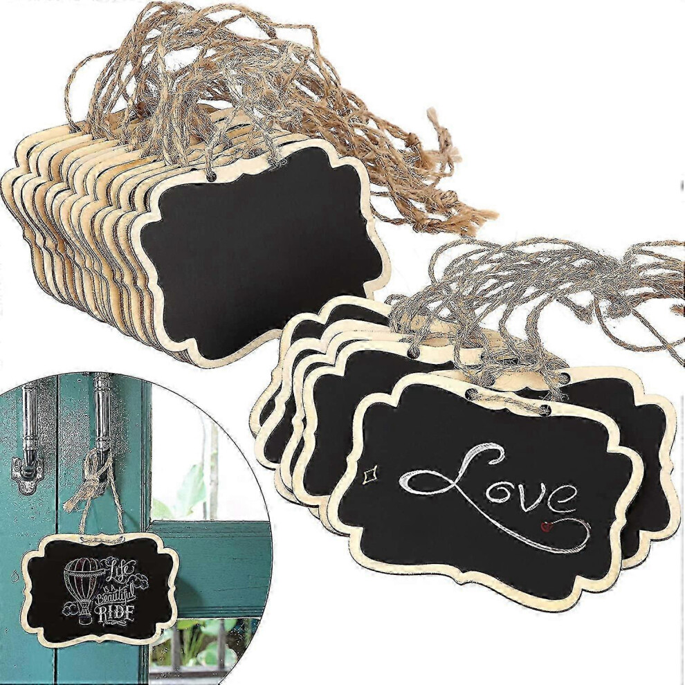 Chalkboard Tags Hanging Wooden Mini Chalkboard Signs Wooden Chalkboard Tags, Hanging Chalkboard Labels, Ideal Price