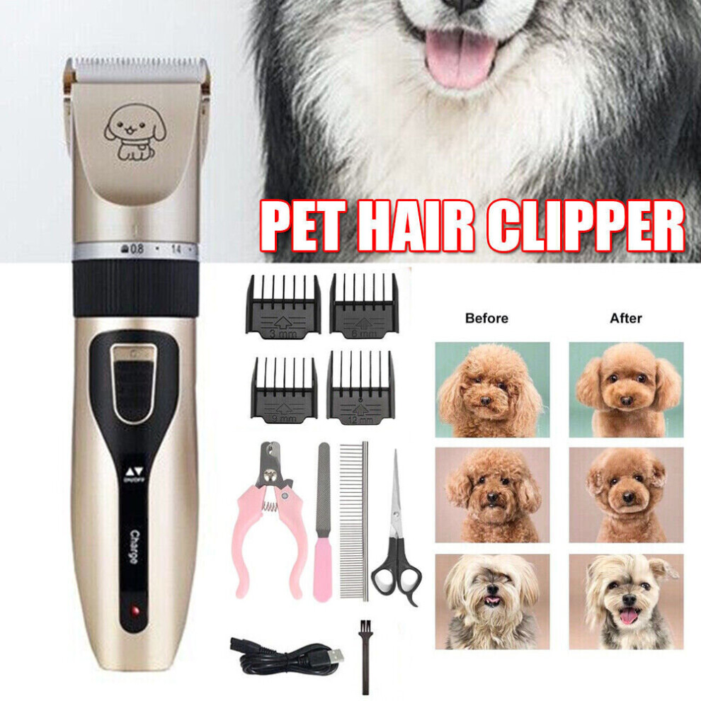 Professional Pet Dog Grooming Clipper Thick Fur Hair Trimmer Electric Shaver