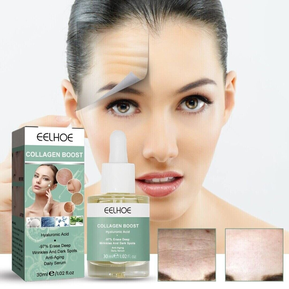 REN Advanced Collagen Boost Anti Ageing Serum Reduces Wrinkles Face
