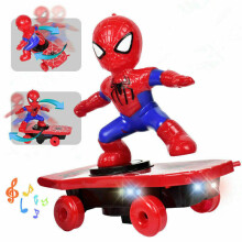 Spiderman Electric Skateboard 360° Rotation Music With Light Toys Kids