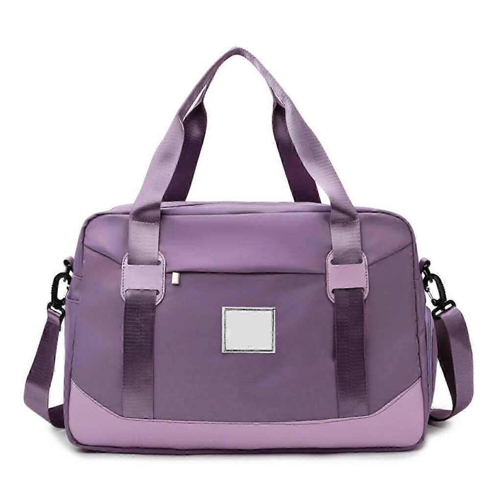 (light purple) Womens travel bags, weekender carry on for women, sports Gym Bag, workout duffel bag