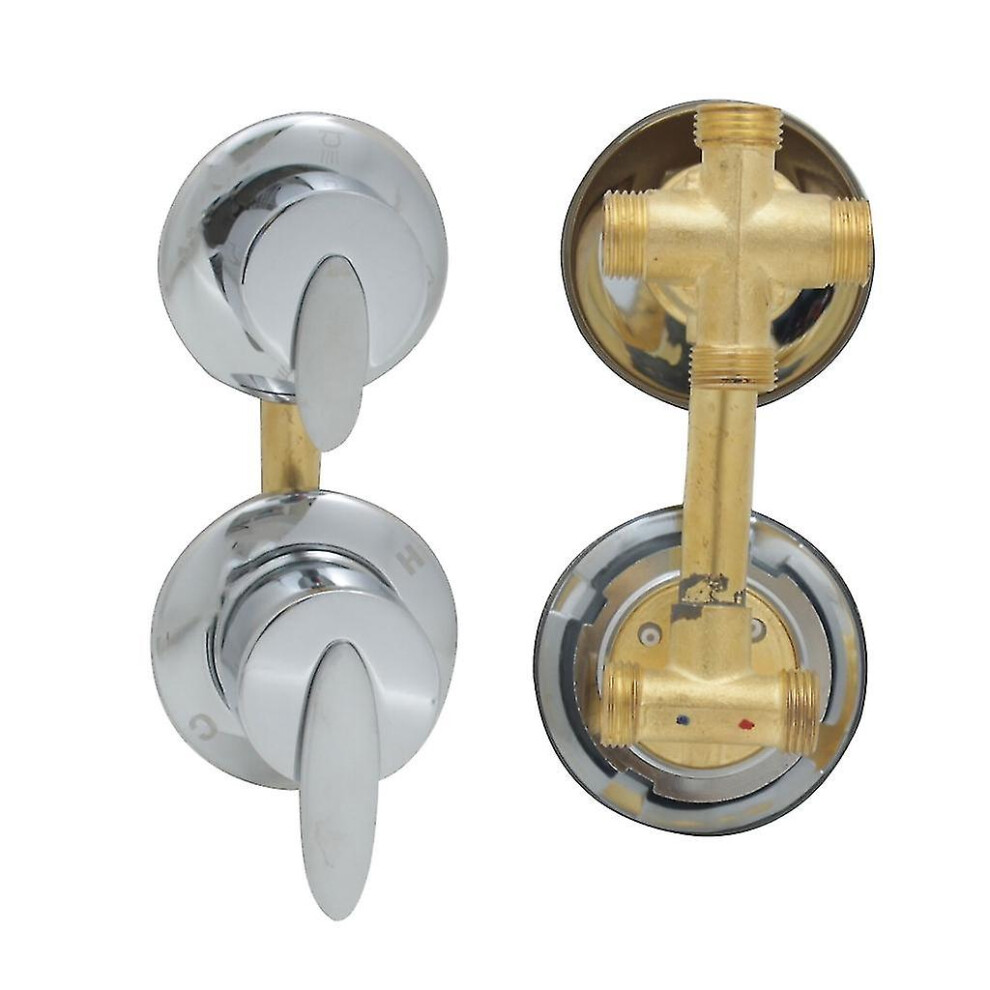 (A) 4 Way Shower Faucet Control Brass Shower Room Faucets Mixer Shower Cabin