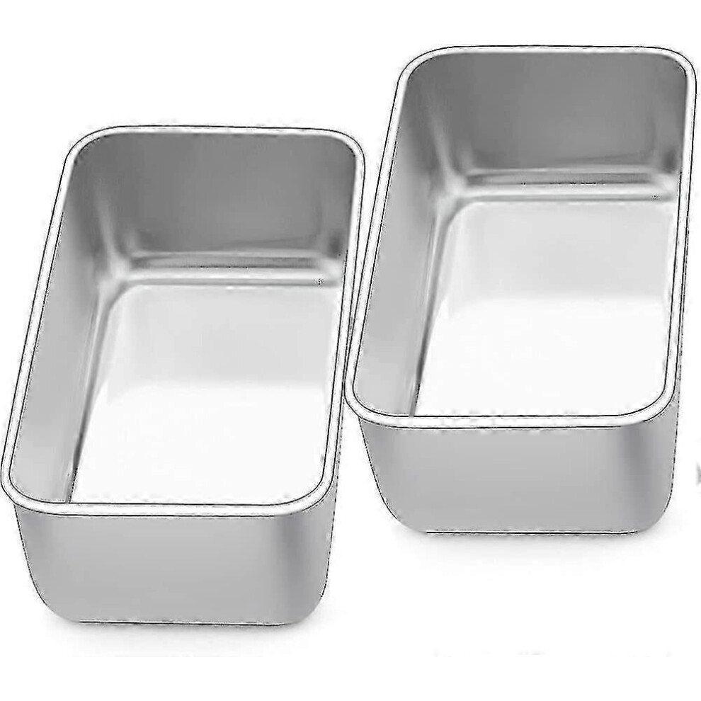 Loaf Pan Set Of 2. Stainless Steel Bread Pan, Toast Bread Baking Pan. Bread Mold
