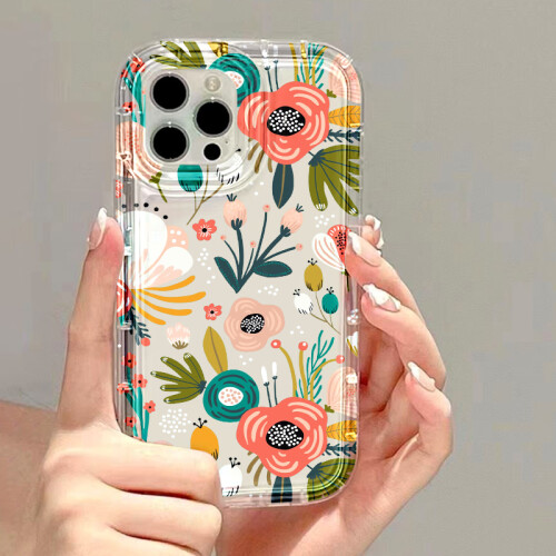 (U407, For iPhone 11Pro Max) Flower Phone Cases For iPhone 13 Case iPhone 16 Pr