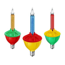 3Pcs Christmas Bubble Lights IP65 Waterproof Energy-saving Low-Power Consumption Indoor Xmas Hanging Lights QingHai