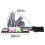 6.8cm PC Computer Case Front Dual USB Audio Port Panel Mic Earphone Jack Cable 3