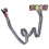 6.8cm PC Computer Case Front Dual USB Audio Port Panel Mic Earphone Jack Cable 5