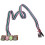 6.8cm PC Computer Case Front Dual USB Audio Port Panel Mic Earphone Jack Cable 1