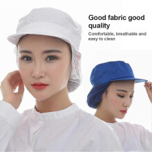 (Cloth Top,Wine Red)Chef Hat Solid Color Skin-friendly Cotton Mesh Catering Waiter Kitchen Cap for Cooking Qinhai