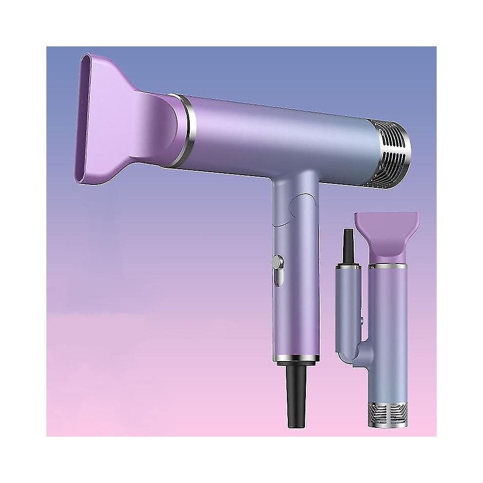 (Purple) Powerful Ionic Hair Dryer 1800W For Home Salon Purple