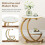 Tribesigns Tribesigns Side Table Side Table, 2-Tier Side Table with C-Shaped Frame 3