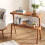 Tribesigns Tribesigns Side Table 2-tier Sofa Table with Solid Wood Legs, Side Table with Storage Space 2