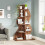Tribesigns Tribesigns Corner Shelf 5 Tier Wall Corner Bookshelf, Corner Bookcase Storage Rack 5