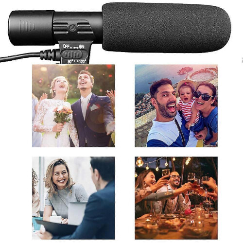 MIC-01 Professional Camera DV 3.5mm External Interview Stereo Microphone Mic 1