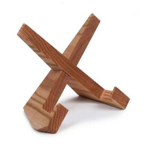 Cookbook Stand Handmade Wooden Recipe Book Holder Display Stand Kitchen Supplies QingHai