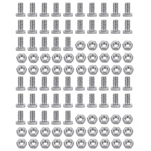 1 Set Aluminium Nut Bolt Kit Tough Removable Threading Screws Through Hole Bolts Hardware Qinhai
