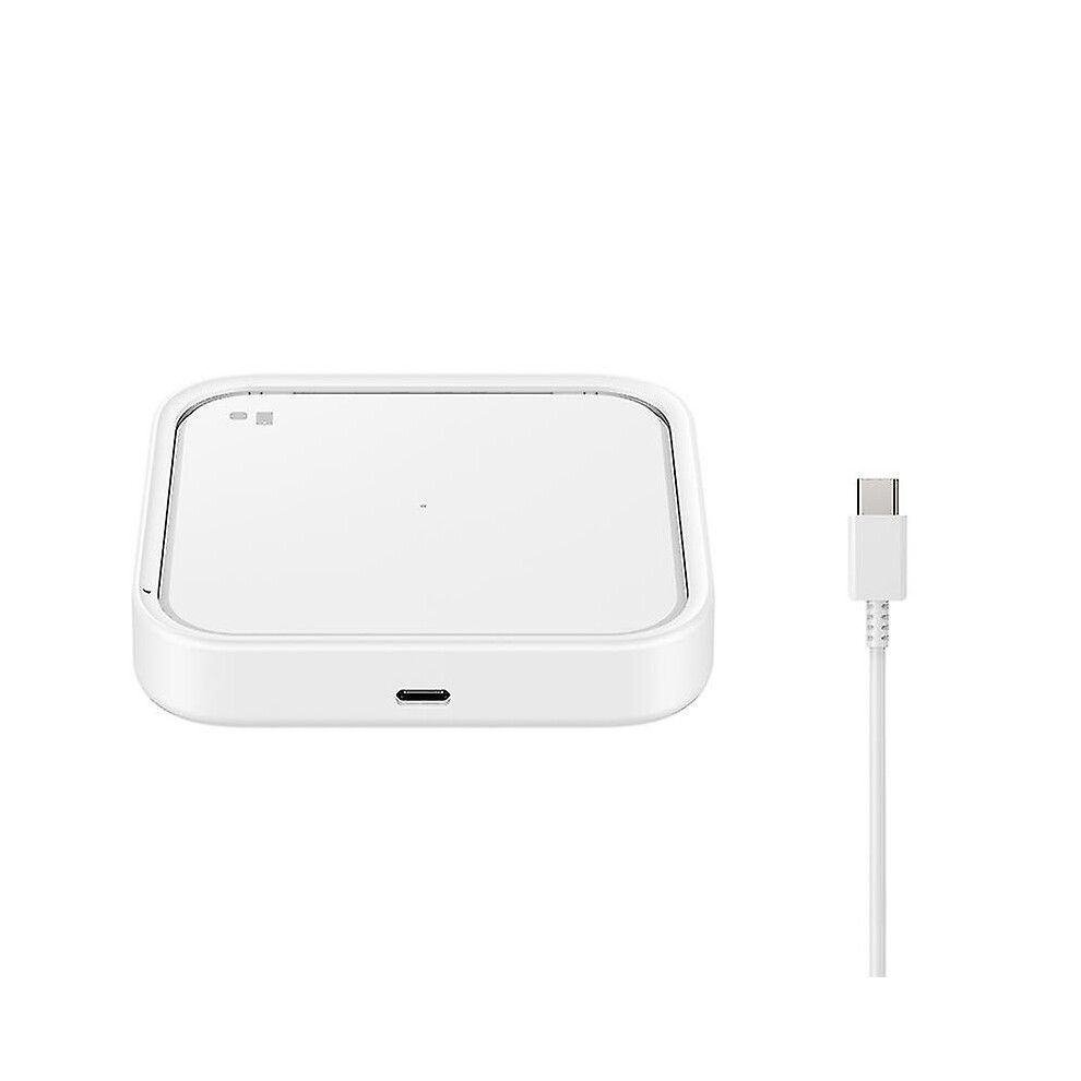 ( With Cable) Samsung Fast Wireless Charger 15W Qi Pad For Galaxy Z Fold Flip 3 4 S23 S22 S21 Ultra S10 S9 S8 Plus Note 20 Earphone,Ep-P2400 White
