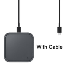 (Black with Cable) Samsung Fast Wireless Charger 15w Qi Pad For Galaxy Z Fold Flip 3 4 S23 S22 S21 Ultra S10 S9 S8 Plus Note 20 Earphone,ep-p2400