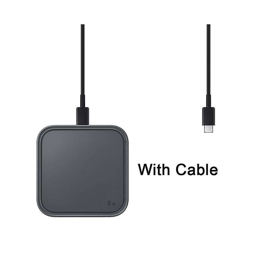 ( With Cable) Samsung Fast Wireless Charger 15W Qi Pad For Galaxy Z Fold Flip 3 4 S23 S22 S21 Ultra S10 S9 S8 Plus Note 20 Earphone,Ep-P2400 Black