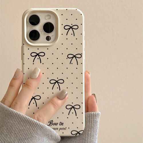 (IE28, For iPhone 11Pro Max) Luxury Bow Leather Case For iPhone 12 Case iPhone