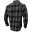(L,black grey)Men's Long-Sleeve Flannel Shirt 3