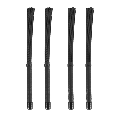 4Pcs Cajon Brush Telescoping Drum Brushes Nylon Sticks Percussion for Jazz Stick
