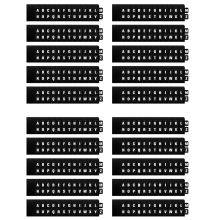 520 Pcs Vinyl Record Dividers DVD Alphabetical A-Z Organizer with Alphabet