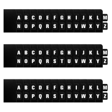 78 Pcs Vinyl Record Dividers DVD Alphabetical A-Z Organizer with Alphabet