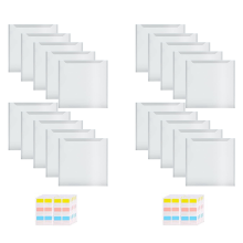 Scrapbook Paper Storage Organizer with 120 Sticky Index Tabs, 20 Pack Plastic Bag for Holding File