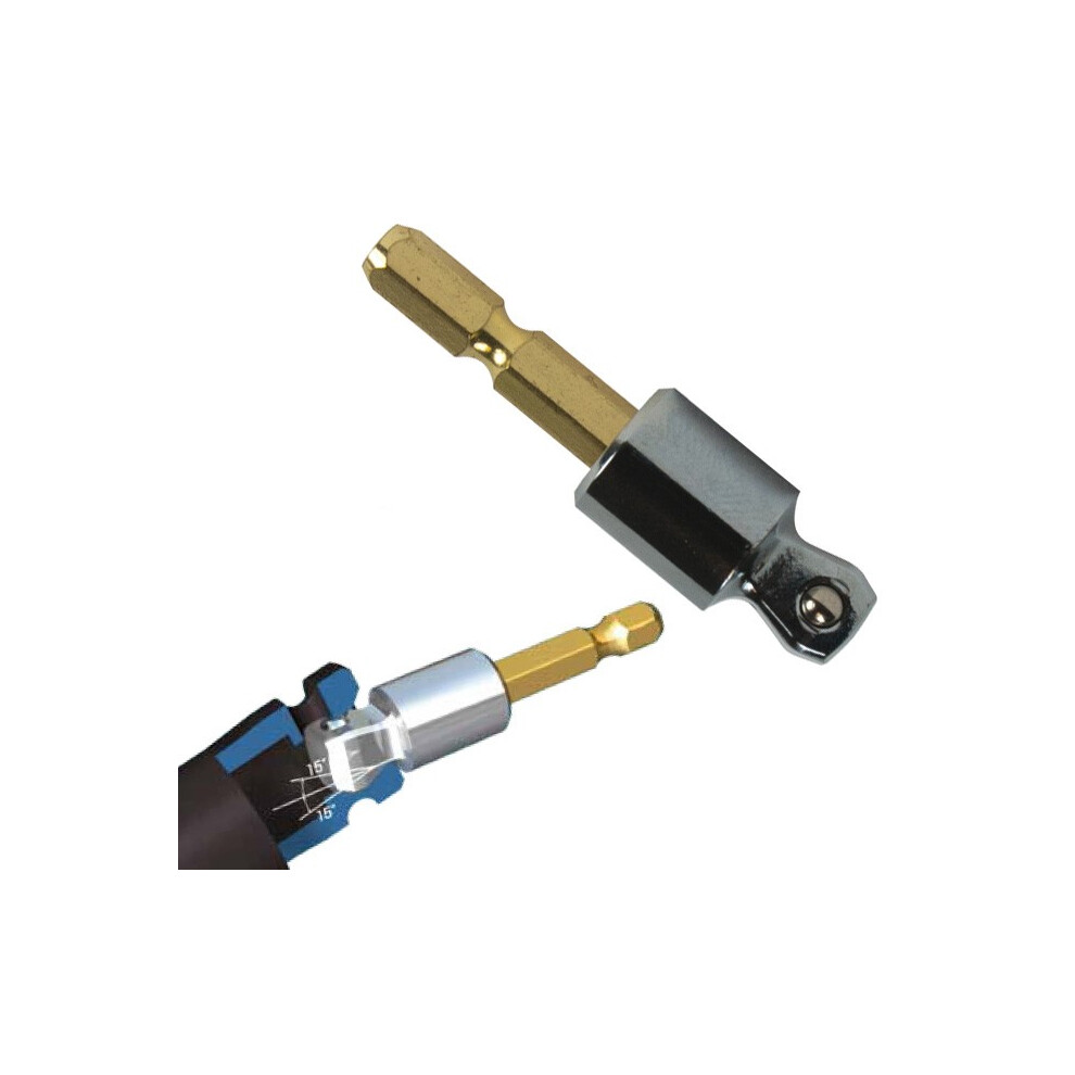 Makita B-28547 Impact Driver Tilt Socket Adaptor 1/4" Hex To 3/8" Square Drive