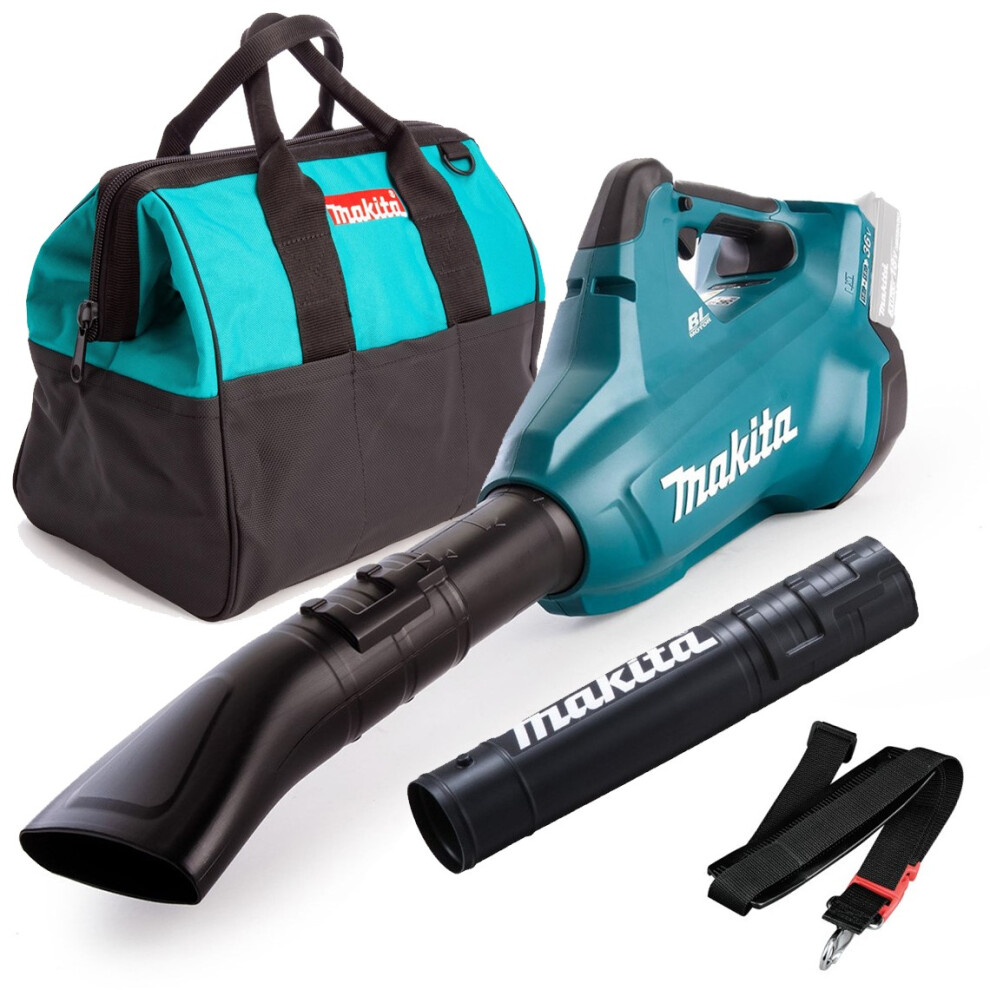 Makita DUB362Z Twin LXT 18v / 36v Lithium Brushless Leaf Blower Flat Nozzle +Bag