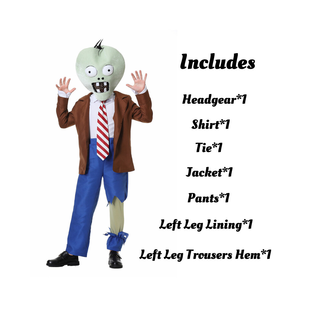 (Adults, Xl) Plants Zombies Vs Cosplay Costume Set Halloween Dress Up Props Gift Kids Adults Not,Specified