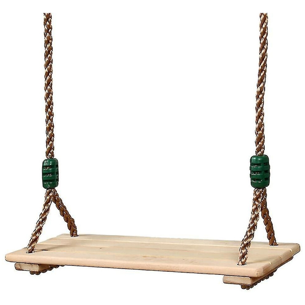 Balançoire suspendue pour adultes et enfants Balançoire en bois poli à quatre panneaux anticorrosion pour l'intérieur et l'extérieur