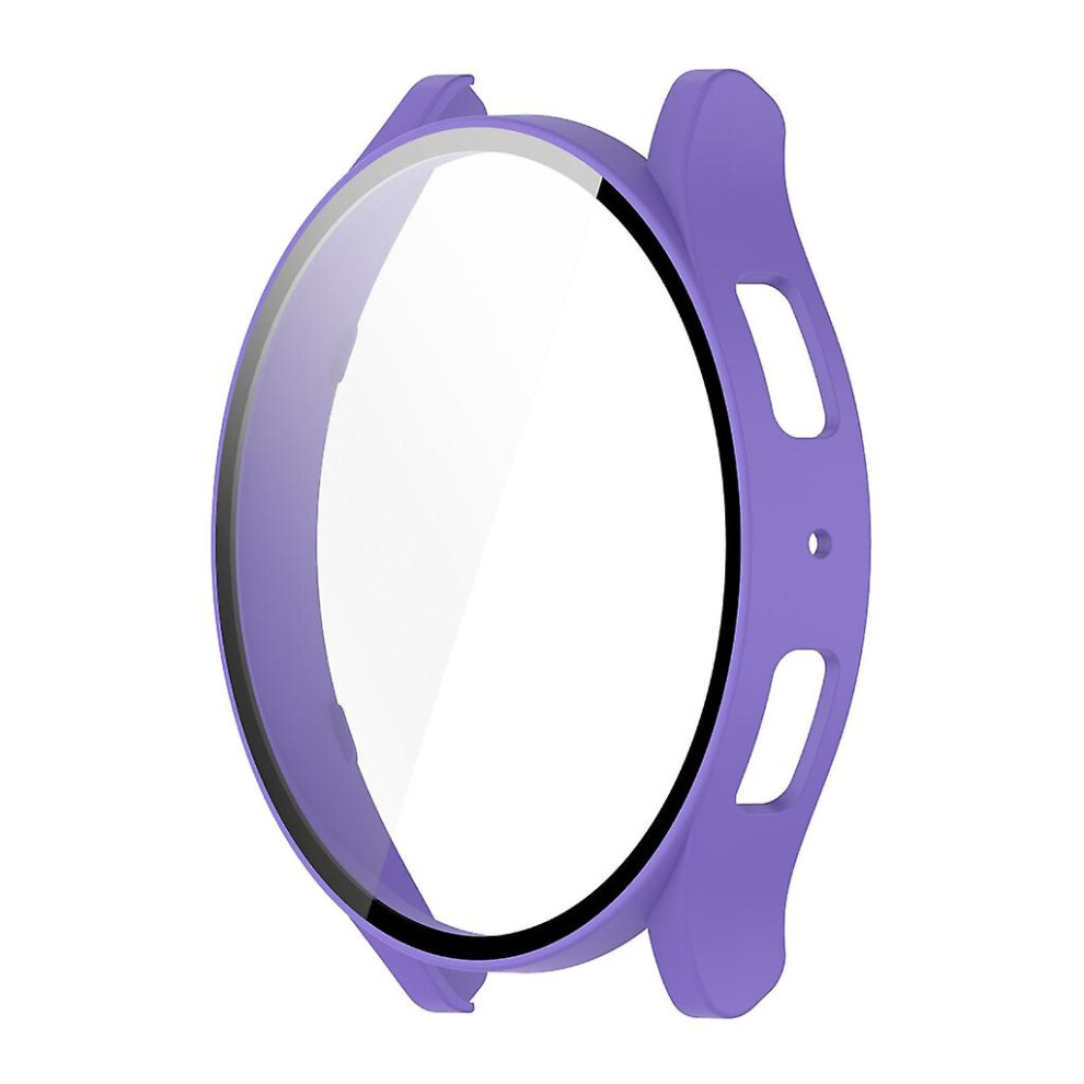 (, 44Mm) For Galaxywatch 6 Screen Protector Tempered Film Case Allinclusive Bumper Shell Purple
