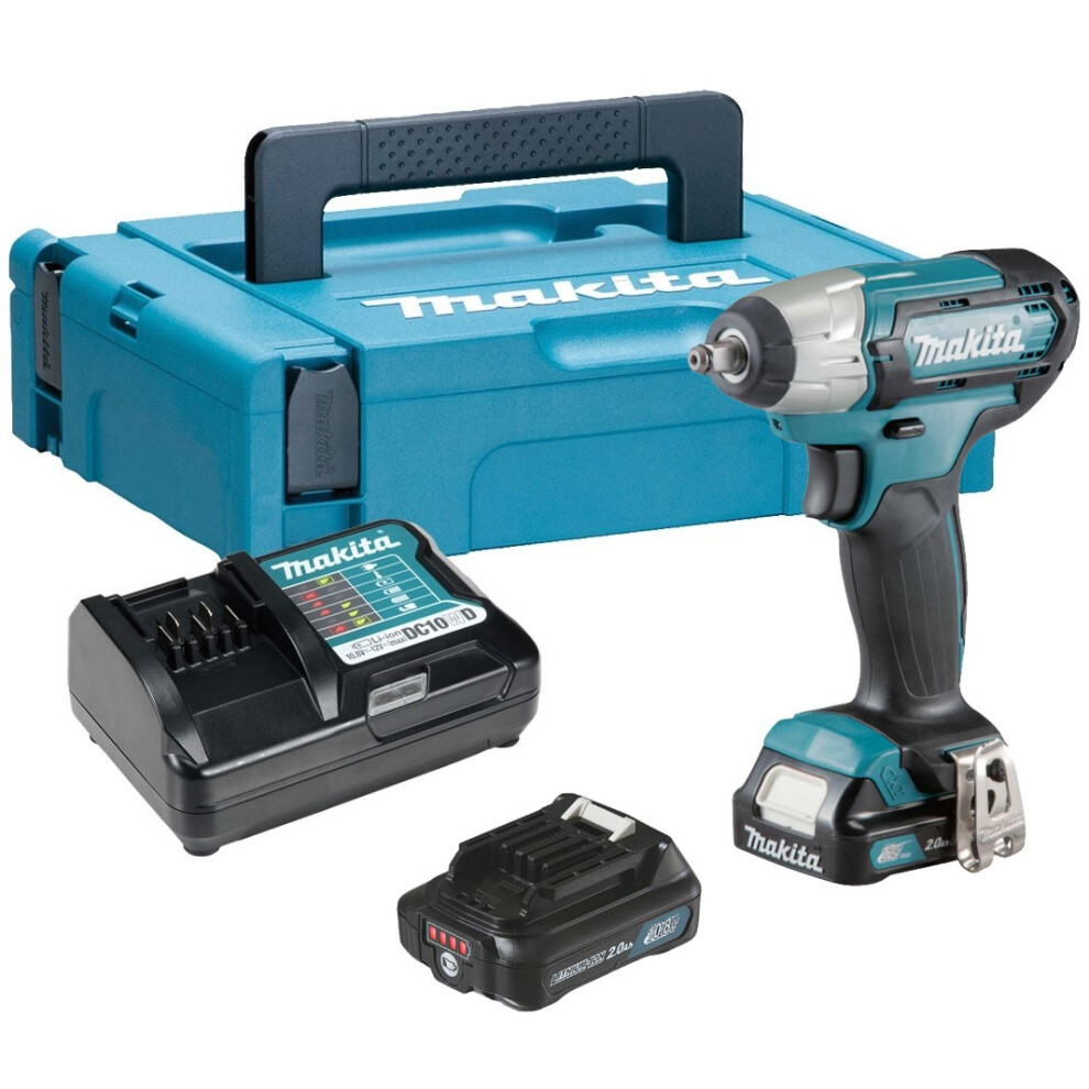 Makita TW140DWAE 12V Max CXT Lithium Cordless 3/8 Impact Wrench - 2 x 2.0ah-image-OPC-PG6MR5D-NEW