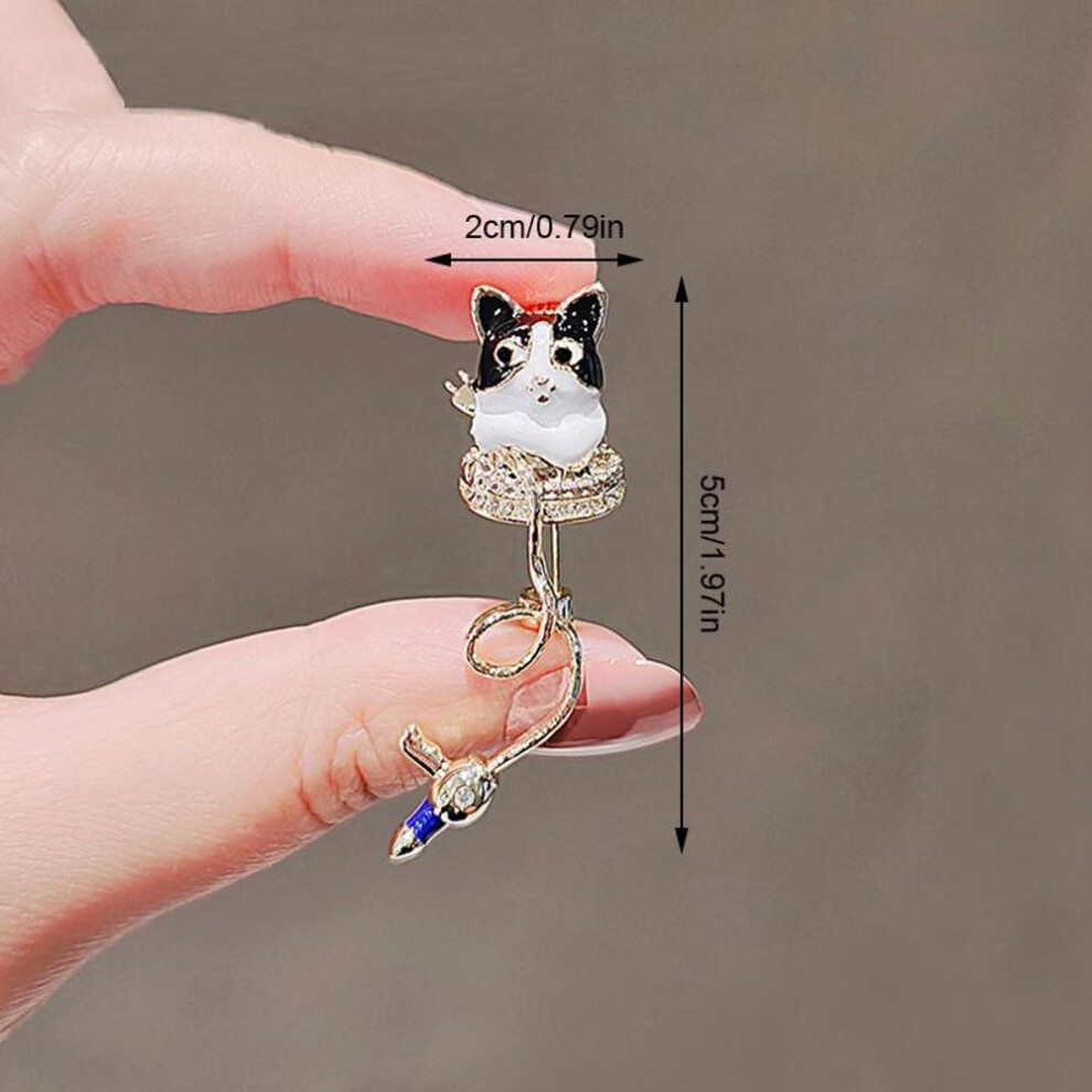 (G) Women Fashion Rhinestone Metal Lapel Pins Small Brooch Pin Flower Animal Bow Brooches