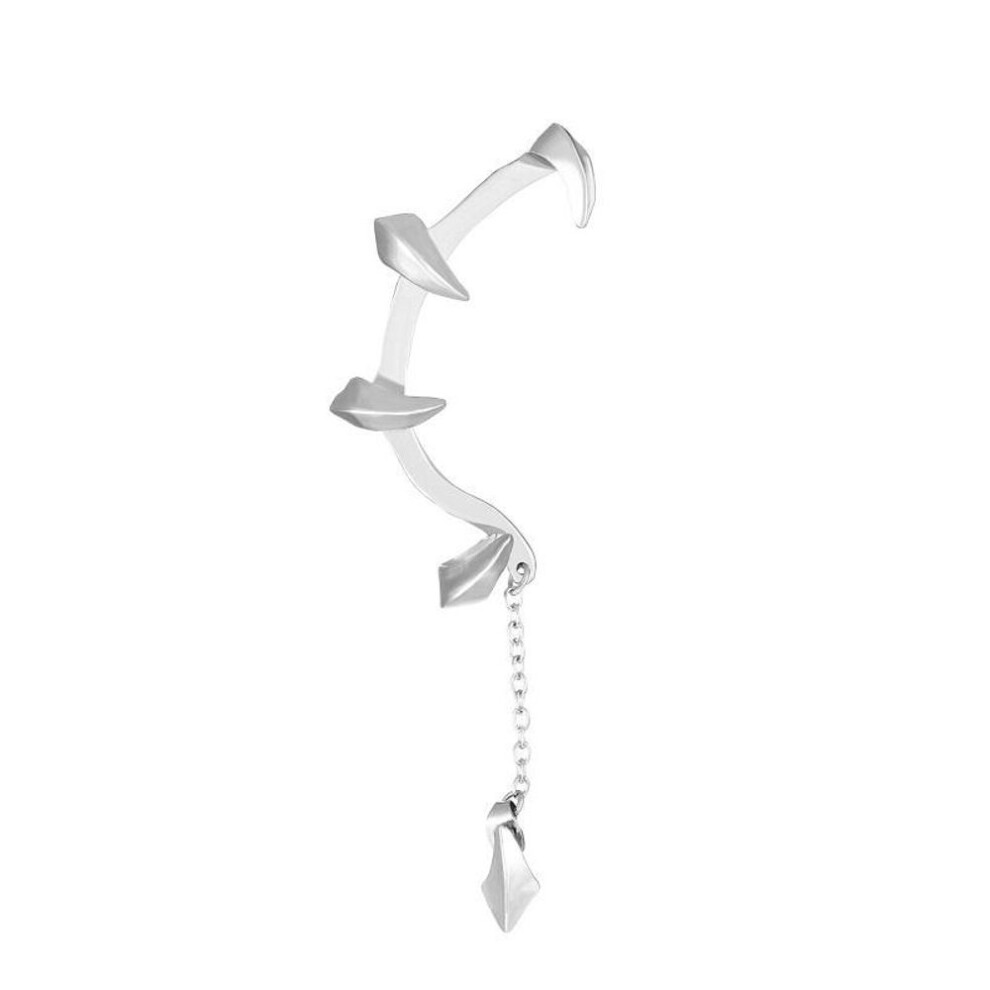 (silver) 1pcs Gothic Punk Claw Ear Cuffs Earring For Women Rock Hip Hop Jewelry Vintage Goth Punk Piercing Earrings Ear Jewelry