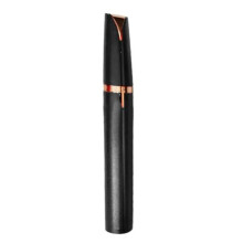 (black) New Painless Women Electric Eyebrow Trimmer Epilator Face Chin Lip Nose Hair Remover