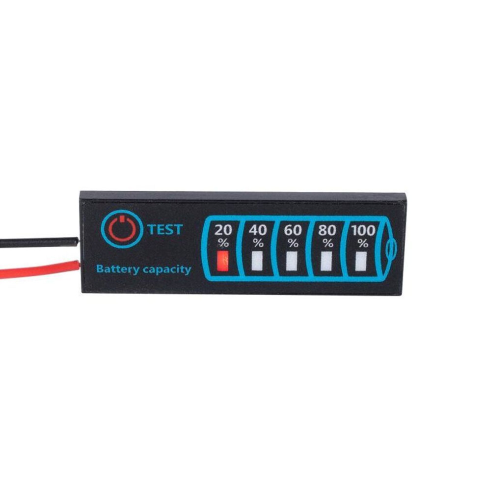 (1Pcs) 1s-8s 18650 Li-ion Lipo Lithium 5-30v Lead Acid Battery Level Indicator Tester Lcd Display Meter Module Capacity Voltage Meter