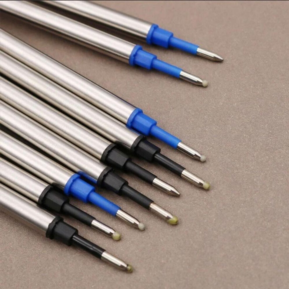 (black, 3pcs) 3pcs/5pcs Metal Refills 0.5mm For Roller Ballpoint Pen Business Pen Ball Pen Refills 11cm Length Office School Supply Stationery