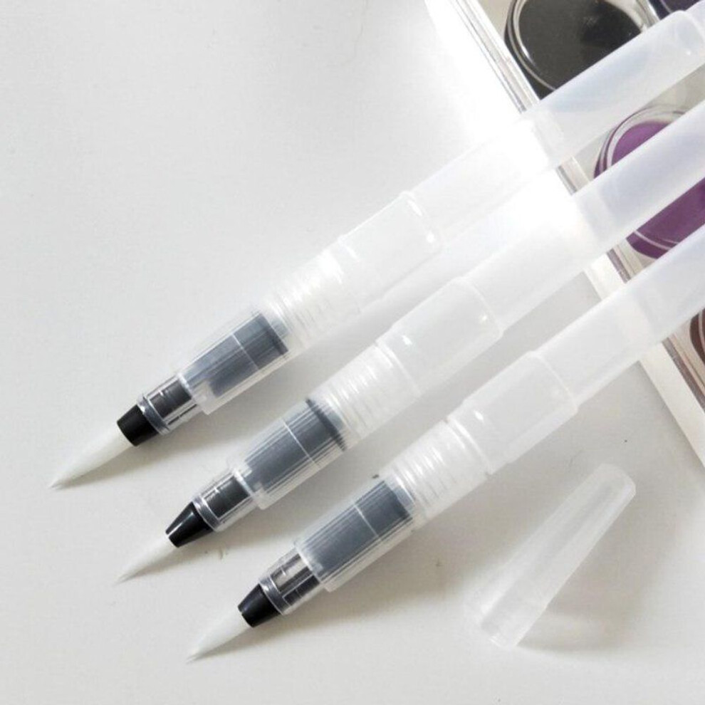 (white, L) 1pc Refillable Painting Brush Watercolor Brush Tank Calligraphy Brush Art Marker Pen Water Color